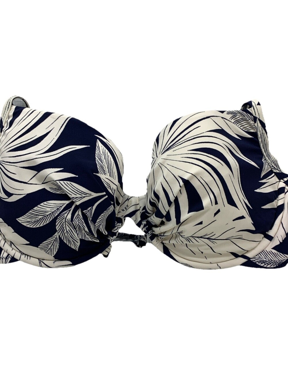 Profile by Gottex Malaya Tropical Leaf Print Swim Bikini Bathing Top Size 36D